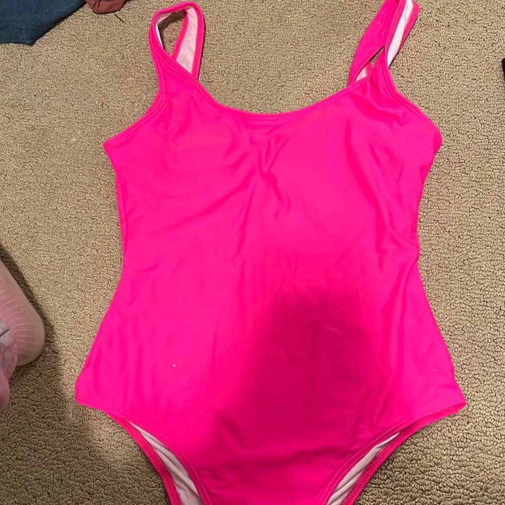 hot pink one piece